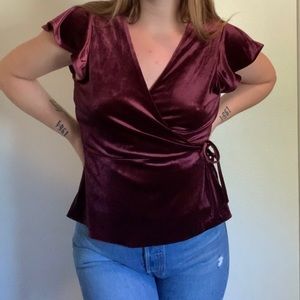 Banana Republic Velvety Wine Top